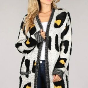 Stylish Gray and Black Women's Sweater